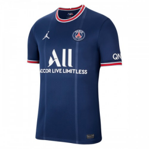 Paris Saint Germain PSG Jordan Brand Domácí Dres 2021/22 - Krátký Rukáv