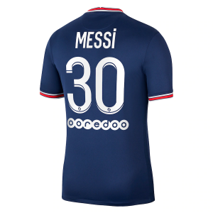 Paris Saint Germain PSG Lionel Messi 30 Jordan Brand Domácí Dres 2021/22 - Krátký Rukáv
