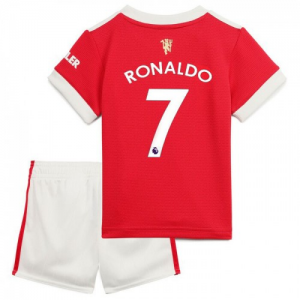 Manchester United Cristiano Ronaldo 7 Dětské Domácí Dres Komplet 2021 2022 - Krátký Rukáv